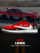 Skyline GTR R34 Nr. 5 V.1 Custom TS Niedrige Turnschuhe